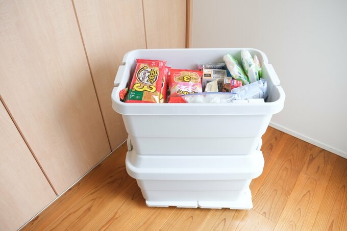 ぴょこぴょこぴさん非常食など備蓄