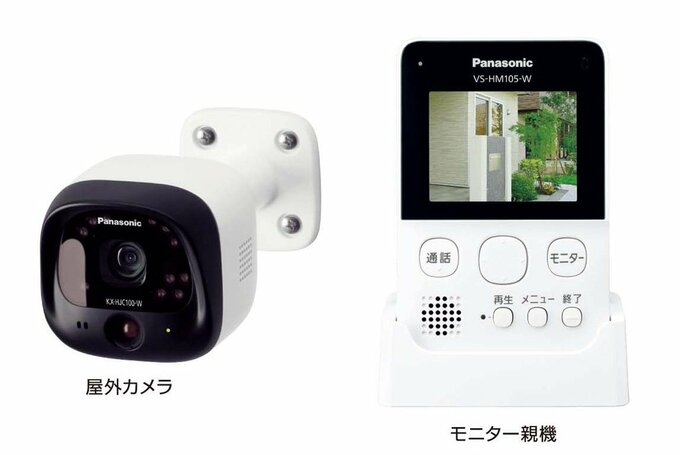 パナソニック「モニター付き屋外カメラ」