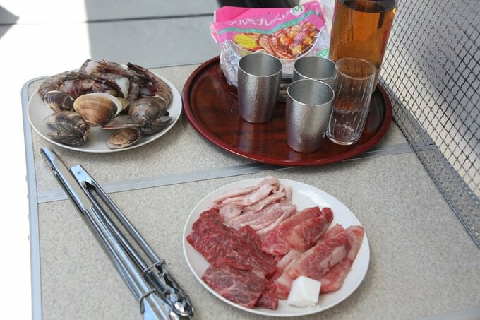 バーベキューの食材