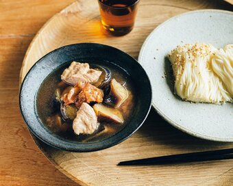 そうめんを「つけ麺」で楽しむ。鶏肉とナスで間違いなしにうまい