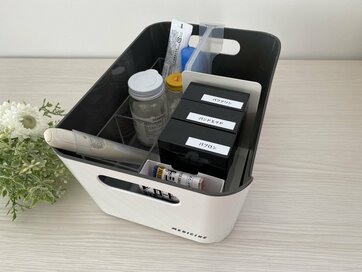 40代の整う暮らし。薬の収納をあえて「キッチンと下駄箱」に分けている理由