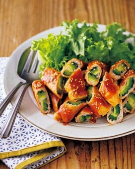 「ゴーヤーの肉巻き」は苦さと甘辛さが絶妙。お弁当おかずにも