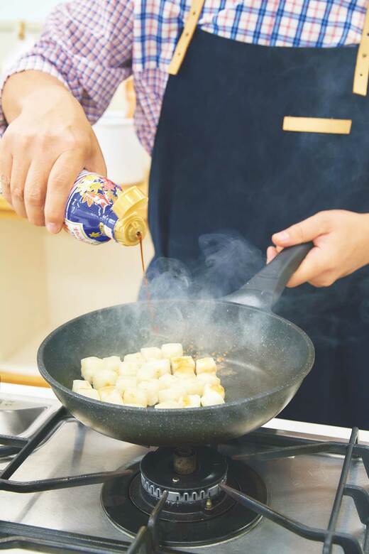 もちめしの調理過程