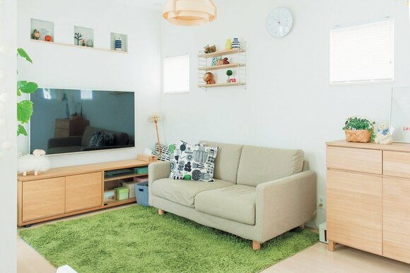 “見せる”箱と“見せない”箱のメリハリ使いでキレイをキープ