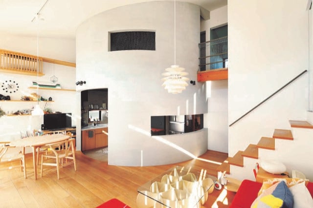 独立感のあるキッチン