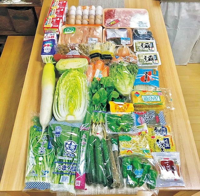 野菜など食材