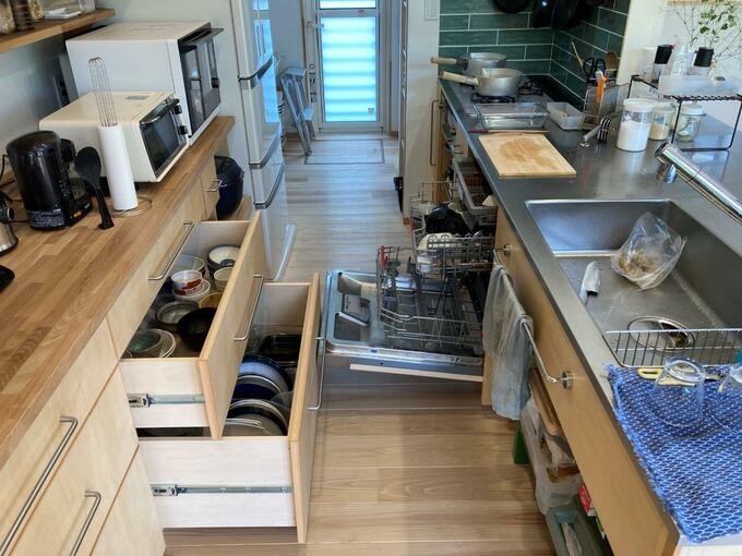 キッチン収納の様子