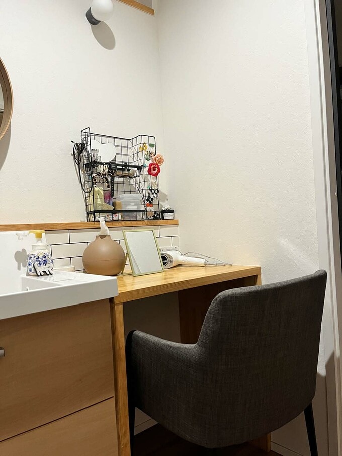 洗面台の化粧スペース