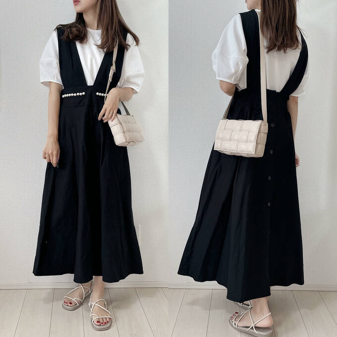 ランタンスリーブTコーデ