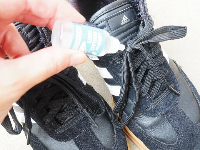 靴紐のほどけ止め液