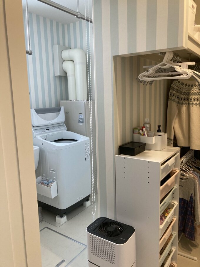 ランドリールームとクローゼットが隣同士