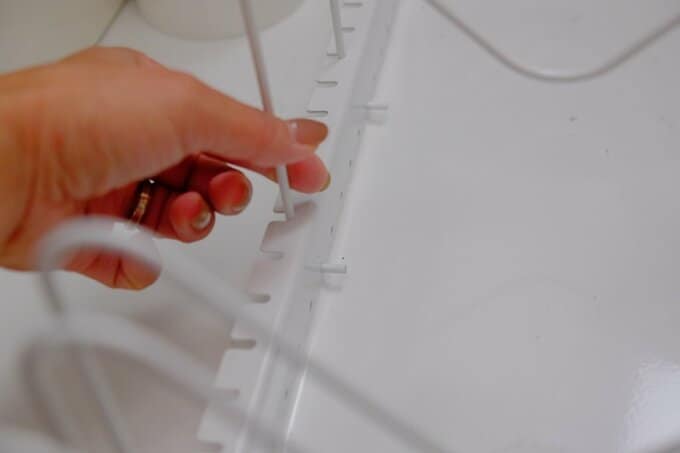 ワイヤーの取りつけ