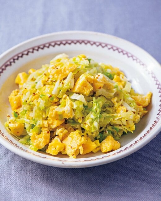 いり卵とキャベツのマリネ