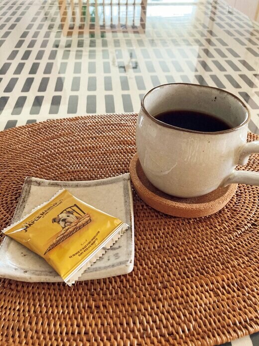 1人のおやつタイムの様子