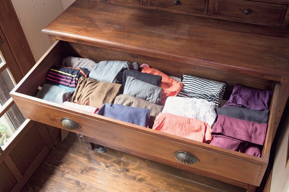 引き出しの中身は7割にとどめる