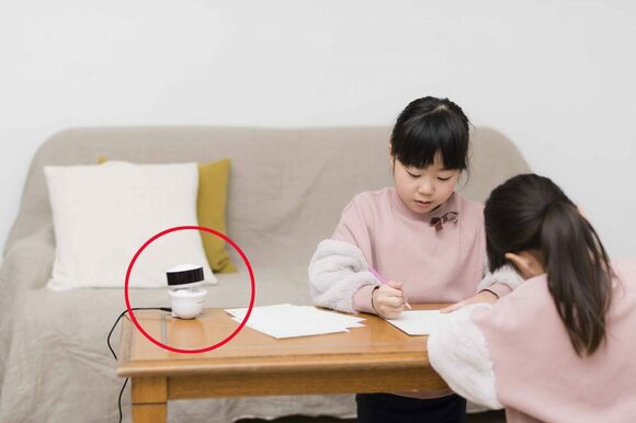 外出先で子どもの様子を見ながら会話ができる