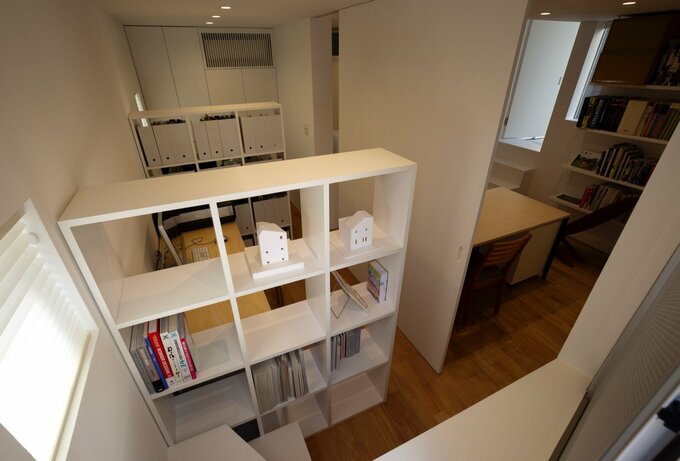 真っ白い仕事部屋