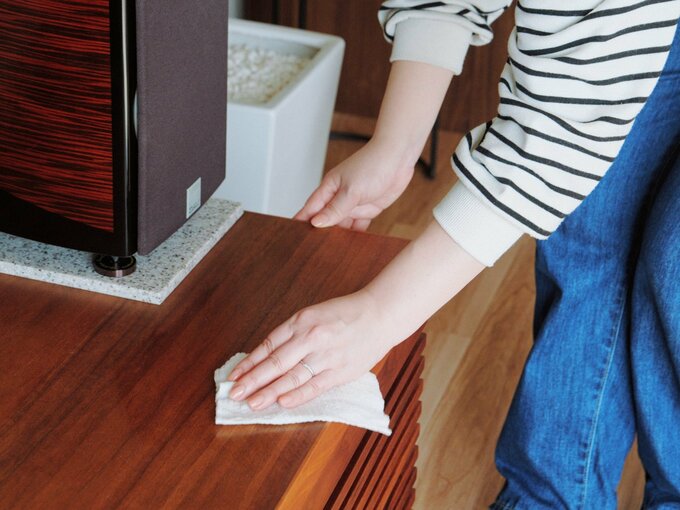 家具をふくところ