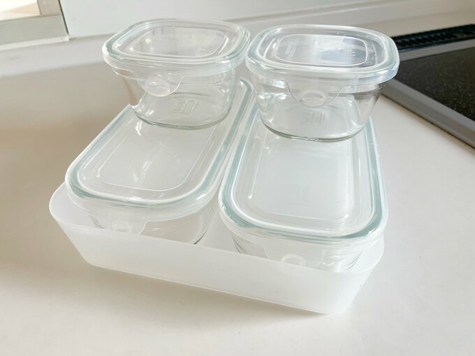 同じサイズを数個用意すると、重ねても安定