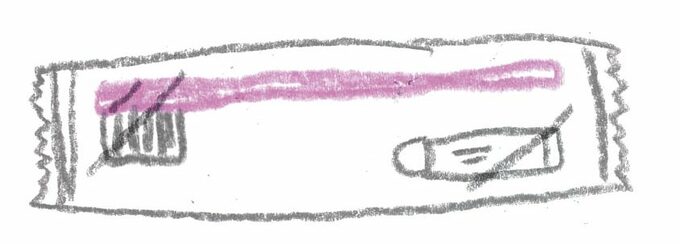 イラスト歯ブラシ