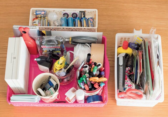 リビングの収納棚の捨てたあと