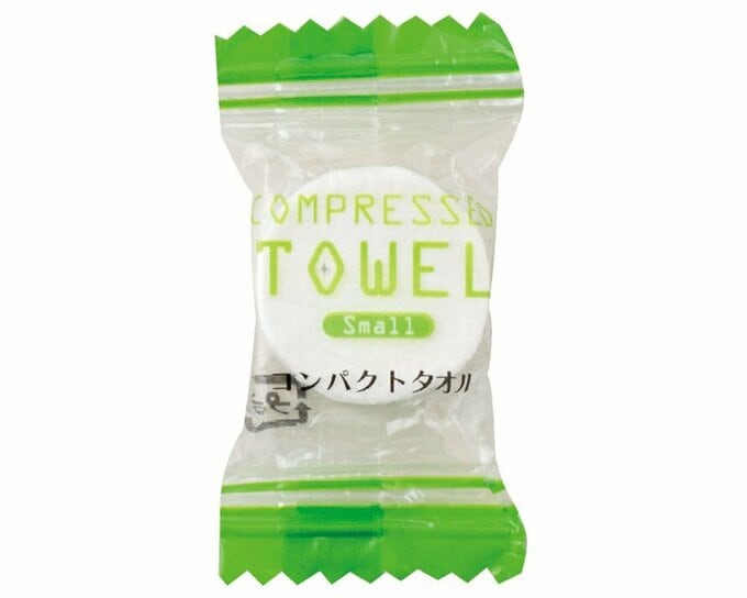 水で膨らむタオル