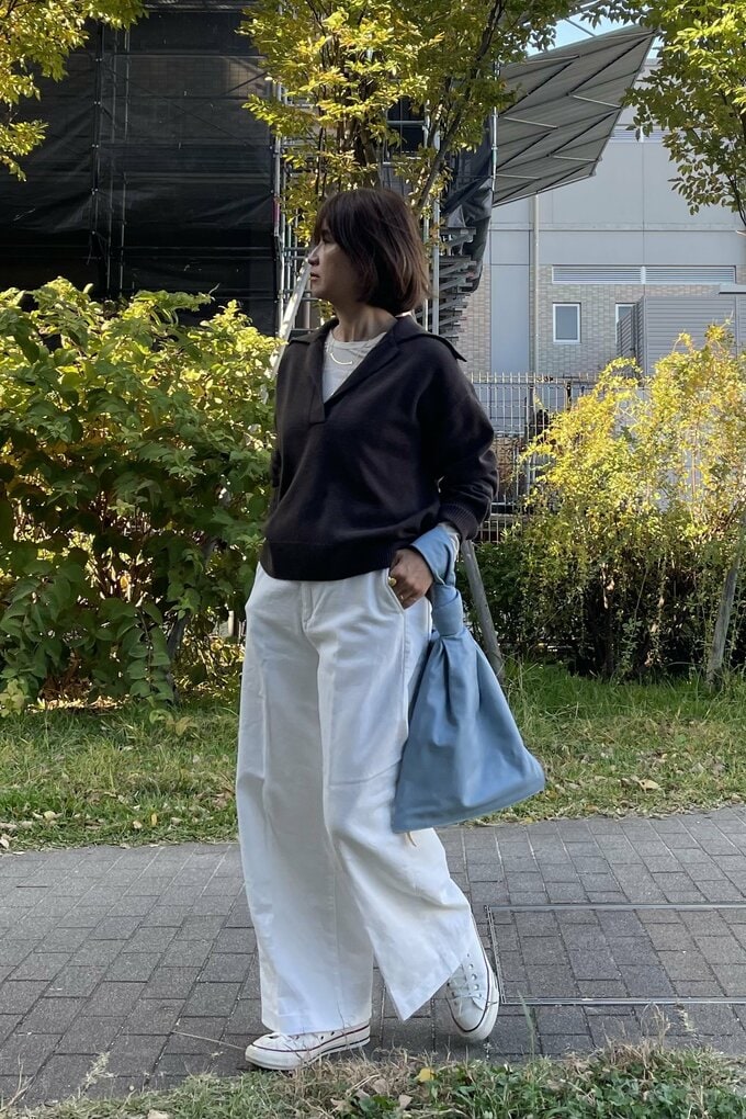 河村さんニットコーデ1