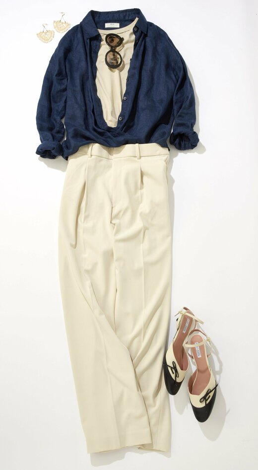 ワイドパンツコーデ2つ目