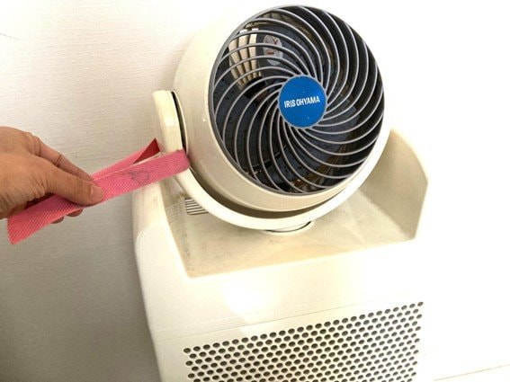 綿テープで掃除