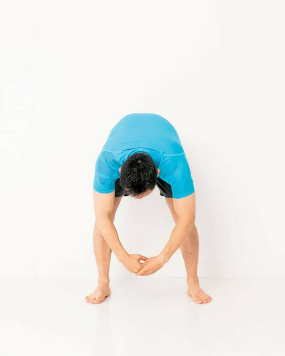 かがんだところ