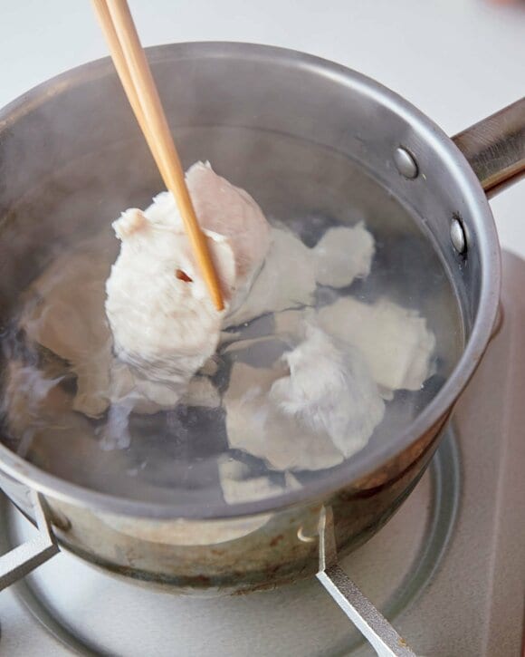 お鍋に鶏しゃぶ