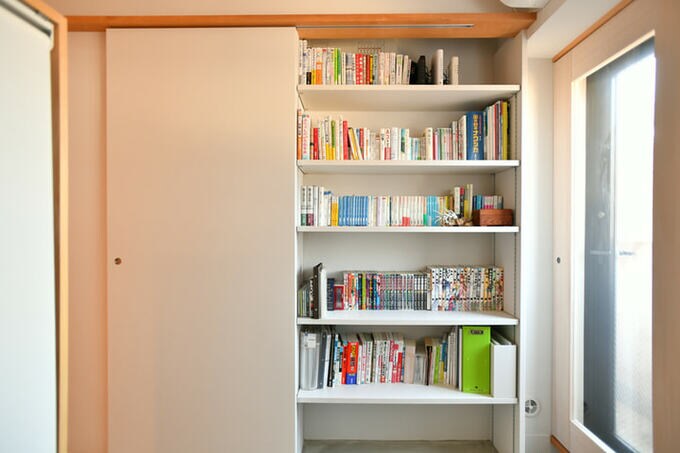 ブックシェルフ 本棚 扉 リノベーション
