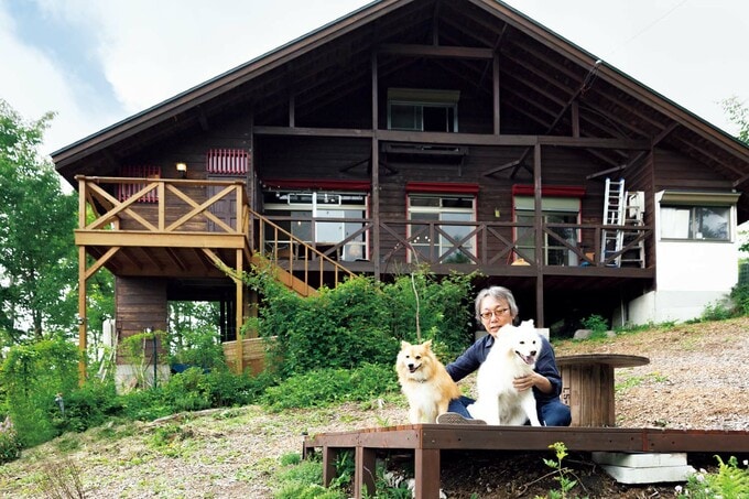 大吉君と福助君のために手にした、山の家