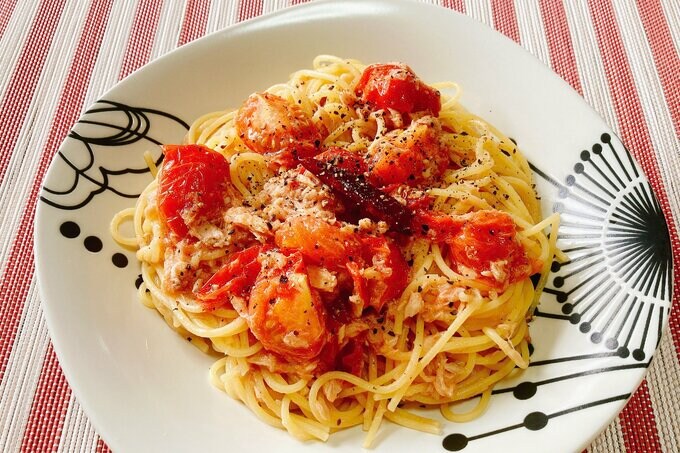 天然水トマトパスタ