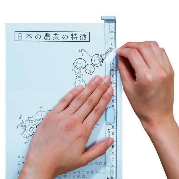 ノートぴったりに切れる定規