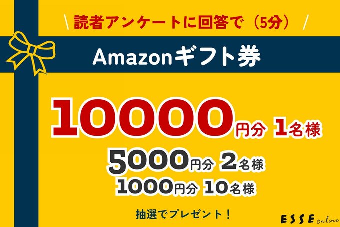 アンケートに回答してAmazonギフト券プレゼント