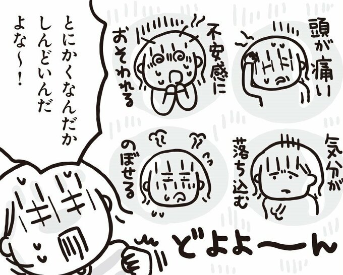 更年期症状について漫画の一コマ
