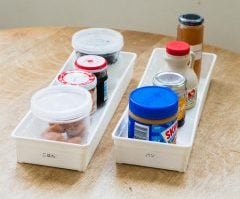 用途ごとにトレーで分ける