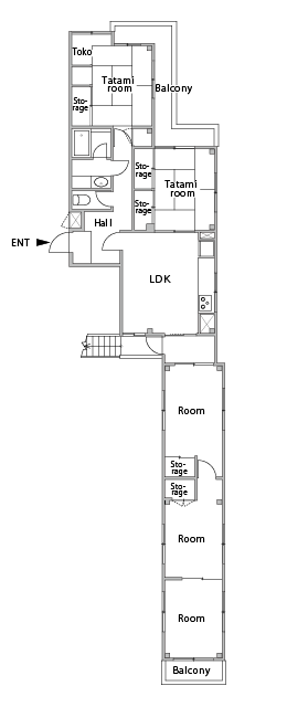 リノベーション前の間取り図