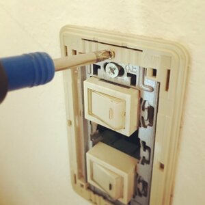 中のプレートをはずす