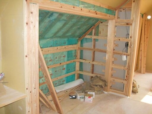 自宅を建築していたときの写真