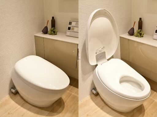 トイレのフタ開け閉め