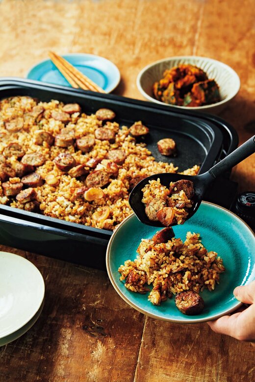 ボリュームたっぷり和風ガーリックライス