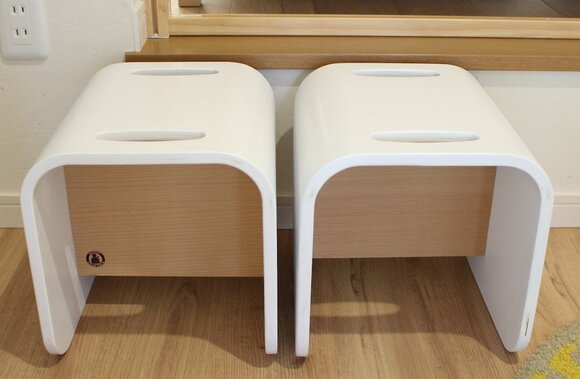 ひっくり返した状態