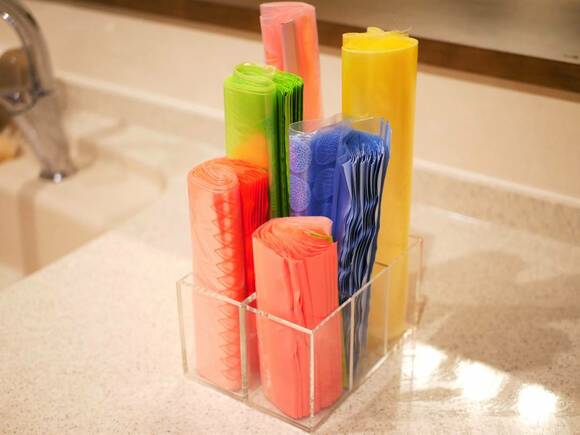 無印良品の重なるアクリル仕切付スタンドハーフ