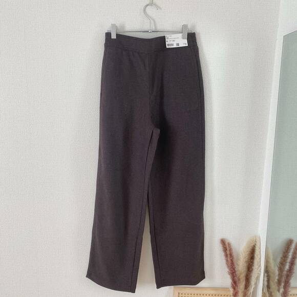 ブラッシュドジャージーストレートパンツ