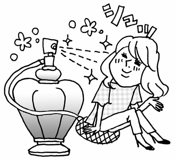 お気に入りの香りをつける