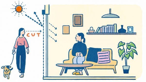 外からの視線を遮ってプライバシーを守る