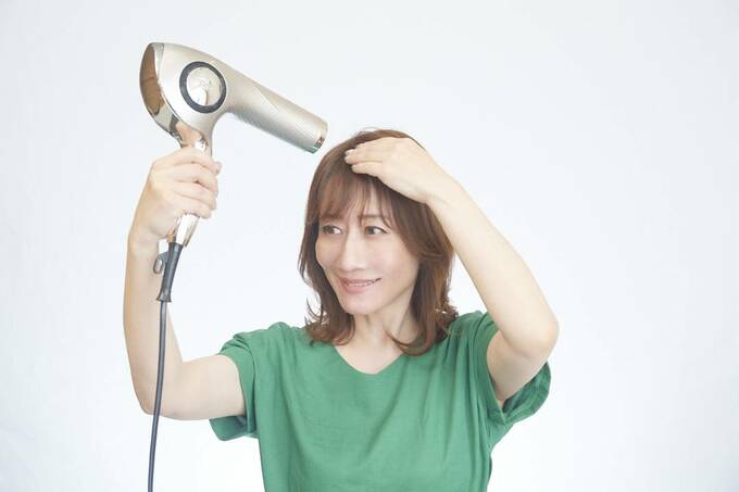 ドライヤーをする