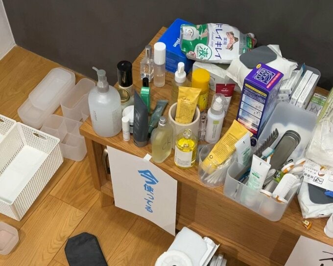 洗面台の中身を全出し